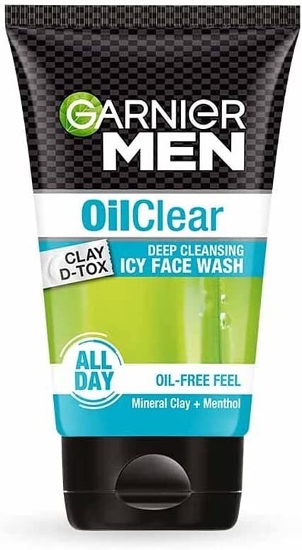 Garnier Men Oil Clear deep cleansing Facewash, 100g  Free Shipping